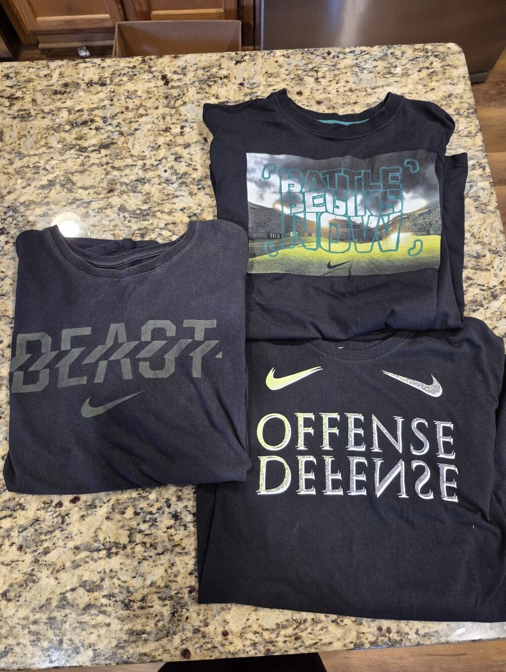 Nike Black Short Sleeve Tees - 3 of them!